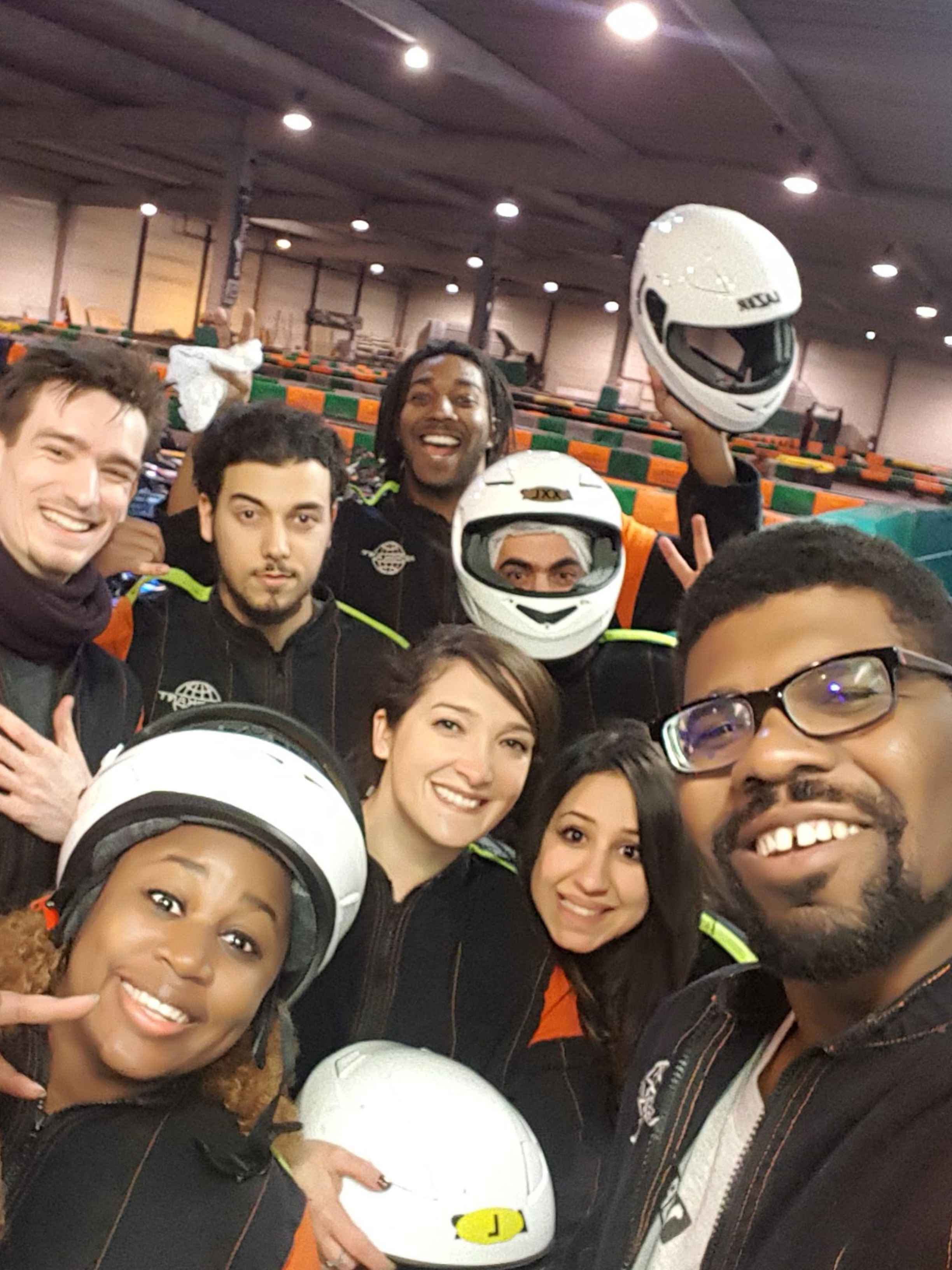 Kevin Tresor in karting with the Air France team