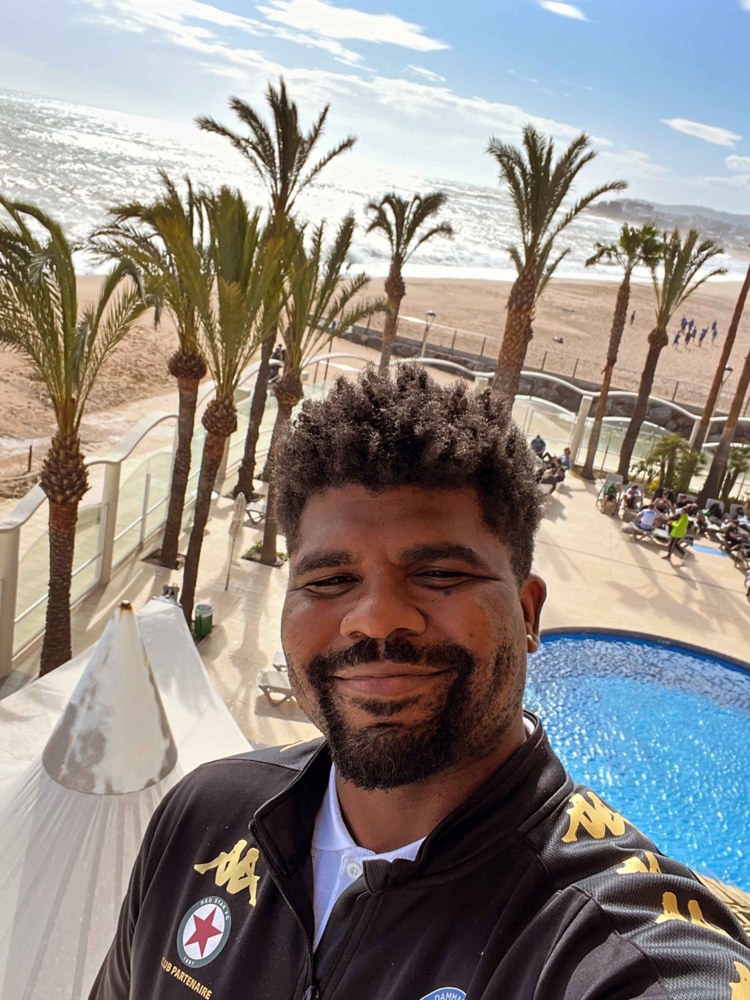 Kevin Tresor in Spain for his first international tournament as a coach
